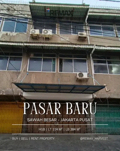 Ruko Strategis Pasar Baru Sawah Besar